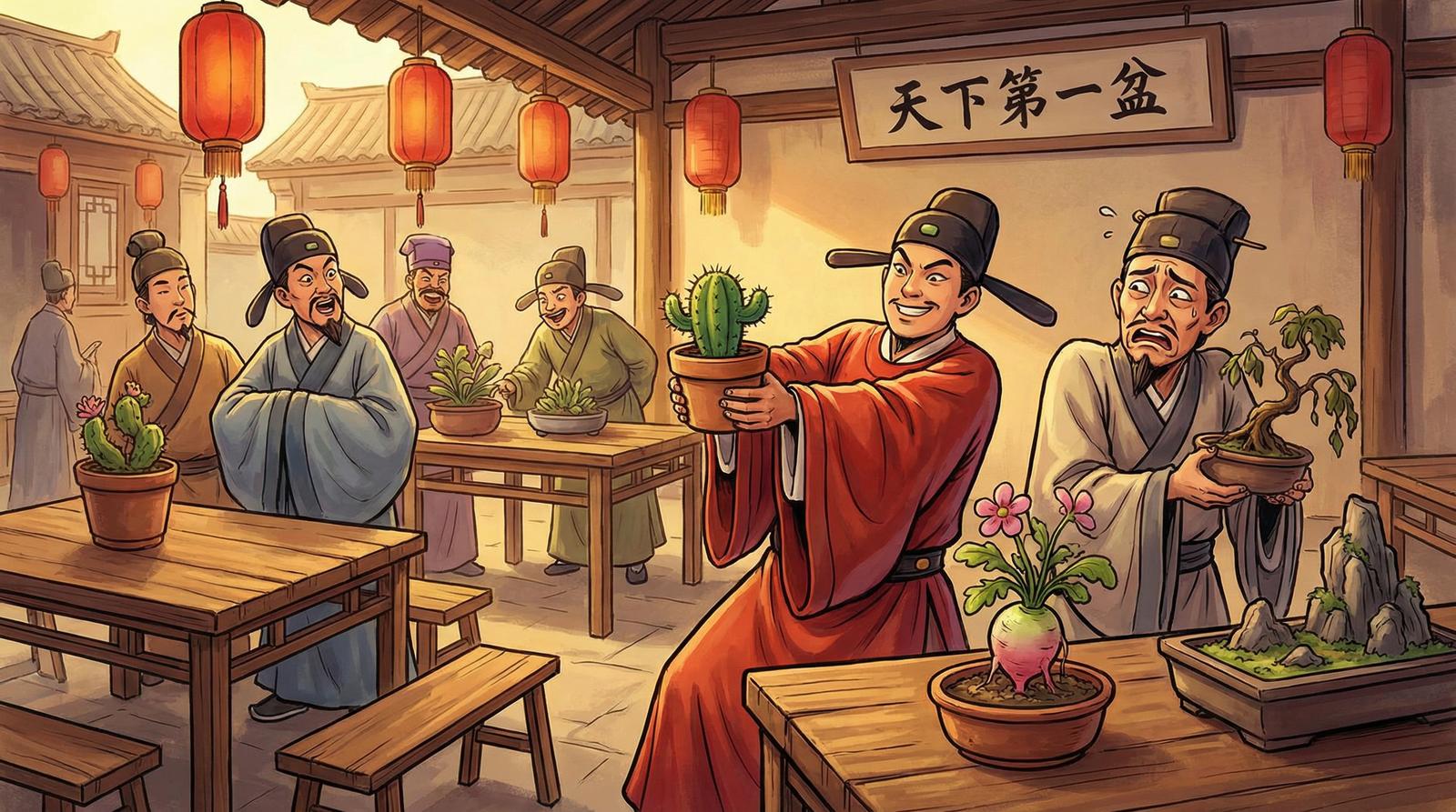 萝莉漫画多肉植物造景视频分享
